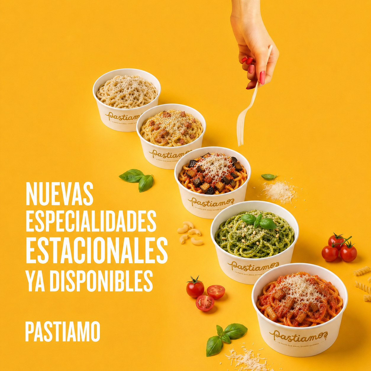 La auténtica pasta italiana, lista para llevar.